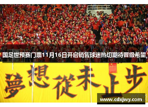 国足世预赛门票11月16日开启销售球迷热切期待晋级希望
