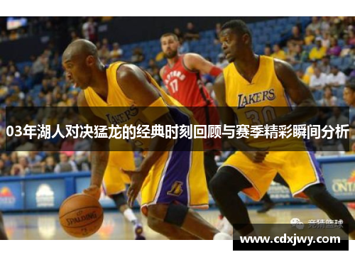 03年湖人对决猛龙的经典时刻回顾与赛季精彩瞬间分析